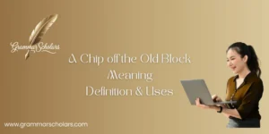 A Chip off the Old Block - Meaning, Definition & Uses